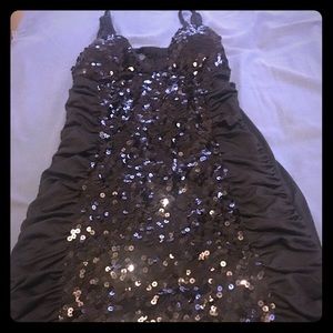 Sequin Black party dress